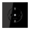 Jung LS 1520 N SW Wandcontactdoos met beschermingscontact Zwart