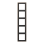 Jung ME 2985 AT Afdekraam voor horizontale en verticale combinatie 5-voudig Messing Antiek