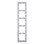 Schneider Electric Merten MTN4050-6536 Systeem Design D-Life 5-voudig afdekraam RVS look