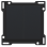 Niko 161-61505 afwerkingsset voor serieschakelaar, wisselschakelaar, Black coated
