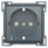 Niko 220-66908 Afwerkingsset voor stopcontact met randaarde, beschermings afsluiters en spannings aanduiding Blue grey coated