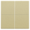Niko 221-00060 tweevoudige toets voor het Hue systeem Alu Gold Coated