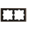 Schneider Electric Merten MTN4020-6552 Systeem Design D-Life 2-voudig afdekraam Metaal Mocca
