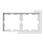 Schneider Electric Merten MTN4020-6520 Systeem Design D-Life 2-voudig afdekraam Glas Wit