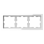 Schneider Electric Merten MTN4030-6520 Systeem Design D-Life 3-voudig afdekraam Glas Wit