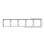 Schneider Electric Merten MTN4050-6520 Systeem Design D-Life 5-voudig afdekraam Glas Wit