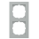 Schneider Electric Merten MEG4020-3660 M-Pure 2-voudig afdekraam Aluminium
