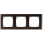 Schneider Electric Merten MEG4030-3671 M-Pure Decor 3-voudig afdekraam Hout Wenge