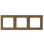 Schneider Electric Merten MEG4030-3674 M-Pure Decor 3-voudig afdekraam Hout Eiken