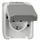 Schneider Electric Merten MTN2301-8029 Aquastar Buitenstopcontact 1-voudig Opbouw met Randaarde Grijs