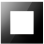 Niko 242-76100 Enkelvoudige afdekraam Pure liquid black