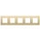 Niko 227-76005 Vijfvoudige afdekraam 71 mm centerafstand Pure alu gold brushed