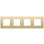 Niko 227-76400 Viervoudige afdekraam met 71 mm centerafstand Niko Pure alu gold brushed