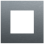Niko  226-76100 Enkelvoudige afdekraam Pure alu blue grey brushed