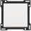 Niko 154-61105 Afwerkingsset voor enkelvoudige schakelaar of drukknop, White coated