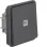 Berker WNA021 W.1 Pulsdrukker (wissel) met verlichting (blauw) Grijs IP55