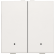 Niko 101-52202 Tweevoudige drukknop met leds en comfortsensoren voor Niko Home Control White