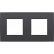 Niko 133-76800 Tweevoudige afdekplaat met 71 mm centerafstand Intense anthracite