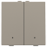 Niko 123-52202 Tweevoudige drukknop met leds en comfortsensoren voor Niko Home Control Bronze