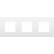 Niko 137-76700 Drievoudige afdekplaat met 71 mm centerafstand Lunar white 