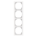 Busch Jaeger 1724-44M Busch-art linear 4-voudig Studiowit Mat