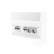 ABB 1SPN001600F0030 ZV Verdeler PV-omvormer 1x installatieautomaat B16A 1x combimaat 16A/0,03 + 2 WCD achter hoofdschakelaar 40A