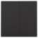 Niko 200-52202 Tweevoudige drukknop met leds en comfortsensoren voor Niko Home Control Bakelite piano black coated