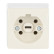 Busch Jaeger 2064 JW-500 Perilex contactdoos Busch-Perilex wcd Opbouw Perilex 16A Creme