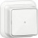 Gira 315611 Opbouw Wipdrukcontact 10 A 250 V~ met controlevenster, montageplaat en adapter K/P25 Wisselcontact 1-polig Zuiver wit 