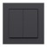 Gira Friends of Hue Zwart Mat 3-stuks 