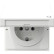 Gira 445470 F100 Wandcontactdoos met randaarde 16A 250V met klapdeksel Zuiver wit glanzend