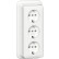 Gira 478911 Opbouw Drievoudige wandcontactdoos met randaarde 16 A 250 V~