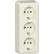 Gira 478912 Opbouw Drievoudige wandcontactdoos met randaarde 16 A 250 V~ Crème wit