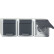 Gira 478930 Drievoudige wandcontactdoos met randaarde 16 A 250 V~ horizontaal, met klapdeksel (onderstuk en bovenstuk) voorbedraad Grijs 