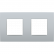 Niko 132-76800 Tweevoudige afdekplaat met 71 mm centerafstand Intense sterling