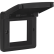 Niko 761-85000 Aanpaskader met klapdeksel voor 45x45mm-functies in in spuitwaterdichte montagedozen Zwart