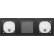 Gira 551300 System 106 behuizing verzonken 3-voudig