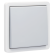 Niko 700-33005 Spuitwaterdichte, niet-verlichtbare enkelvoudige drukknop 10 A/250 Vac met 4 aansluitklemmen en een N.O.- of N.G.-contact, met insteekklemmen Grijs