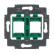 Busch-Jaeger 1810 Draagring met groene inzet (voor o.a. GigaSpeed, AT&T, Lucent en CommScope)