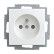 Busch Jaeger 20 MUCB-914-500 Busch-balance SI Wandcontactdoos met randaarde zonder bevestigingsklauwtjes Wit