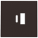 Niko 124-68002 Afwerkingsset voor dubbele smart USB-A en USB-C-lader Dark brown