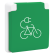 Niko 701-36875 Spuitwaterdicht fietsoplaadpunt 16 A/250 Vac met randaarde, beschermingsafsluiters en met insteekklemmen Wit