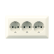Jung AS 523 Wandcontactdoos met beschermingscontact 16 A 250 V ~ voor wandgoot Wit