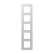 Jung AV 585 GLM WW Glazen afdekraam 5-voudig Alpine wit (glas)