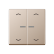 Jung HOME BT A 17102 P CH Taster 2-voudig met pijlsymbolen Champagne
