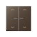 Jung HOME BT A 17102 P MO Taster 2-voudig met pijlsymbolen Mokka