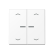 Jung HOME BT A 17102 P WWM Taster 2-voudig met pijlsymbolen Sneeuwwit mat 