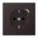 Jung HOME BT AL 1521 S D-L Wandcontactdoos met randaarde Dark