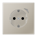 Jung HOME BT ES 1521 S-L Wandcontactdoos met randaarde Edelstaal