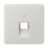 Jung CD 569-1 UA LG Afdekking voor IAE/UAE-aansluitdozen 1 x 8-pole Lichtgrijs